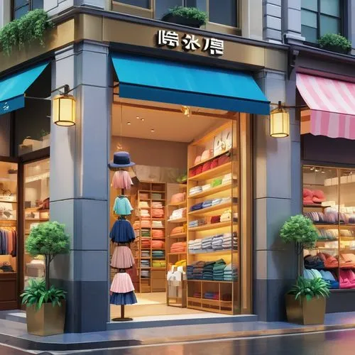 paris shops,omotesando,ovitt store,isetan,mitsukoshi,shopping street,fashion street,store,stores,anime japanese clothing,store front,takashimaya,pastry shop,boutiques,shops,large store,shopping venture,storefront,saks,bond stores,Illustration,Japanese style,Japanese Style 03