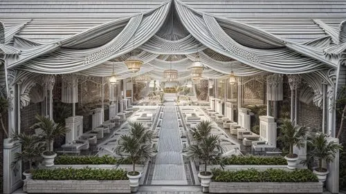 marble palace,inside courtyard,beverly hills hotel,taj mahal hotel,courtyard,white temple,conservatory,orangery,colonnade,wedding decoration,pergola,venetian hotel,boutique hotel,veranda,grand hotel,l