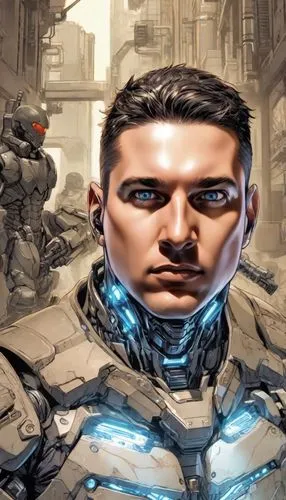 kaidan,cyborg,biotic,shepard,dbh,raynor,transhuman,zavin,solidus,crysis,steel man,chobot,cyborgs,mechtild,cybernetically,cyberpatrol,technirama,cybernetic,metallo,markus,Digital Art,Comic