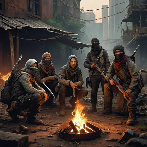 warsaw uprising,free fire,bandit theft,game illustration,vietnam,children of war,stalingrad,gi,vigil,game art,vietnam's,balaclava,lost in war,kefir,pubg,eastern ukraine,assassins,community connection,south russian ovcharka,soldiers,Illustration,Abstract Fantasy,Abstract Fantasy 17