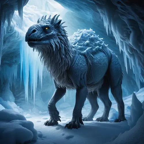 gryphon,white walker,cynorhodon,winter animals,northrend,forest dragon,griffin,yeti,griffon bruxellois,eternal snow,forest king lion,the snow queen,fantasy picture,icemaker,uintatherium,temperowanie,ice planet,heroic fantasy,ice castle,ice cave,Conceptual Art,Daily,Daily 01