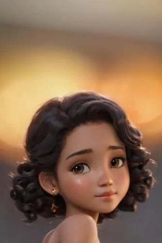 a po of an adorable doll with brown hair,moana,tiana,gothel,arundhati,agnes,cg,rosalita,esmeralda,hula,female doll,bjd,sarafina,rapunzel,clay doll,lumidee,merida,hypatia,serafina,megara,cute cartoon c