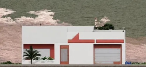 NAO ALTERA IMAGEM ,firehouses,stucco wall,mid century house,bungalow,matruschka,fire station,model house,eichler,concrete plant,mctighe,modern house,facade painting,tarzana,fire department,stucco,hous