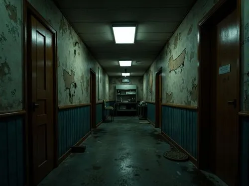 corridors,hallway,penumbra,creepy doorway,sanitorium,asylum,abandoned room,sanatorium,corridor,outlast,hallways,sanitarium,the morgue,hospital,dormitory,doctor's room,hospital ward,empty hall,barotrauma,dorms