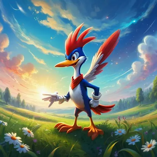 zazu,kazooie,jodocus,rayman,gamefowl,gallo,Illustration,Realistic Fantasy,Realistic Fantasy 01