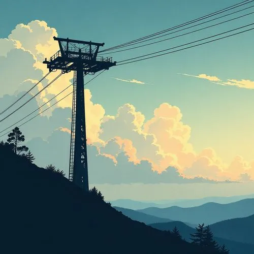 powerlines,telephone pole,power pole,transmission tower,power lines,power line