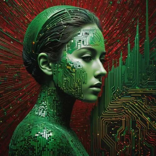 circuit board,girl at the computer,computer art,transhuman,matrix,cyberia,artificial intelligence,cybernetic,ai,deprogrammed,transhumanism,cybernetically,augmentation,cyborg,generative ai,technological,tegra,singularity,silicon,digiart,Photography,Artistic Photography,Artistic Photography 11