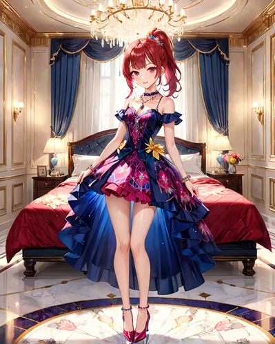 rem in arabian nights,dress doll,camellia,crown carnation,maki,poker primrose,rococo,velvet,doll dress,masquerade,love live,vexiernelke,opera,tiara,maki roll,country dress,party dress,queen of hearts,doll kitchen,idol,Anime,Anime,General