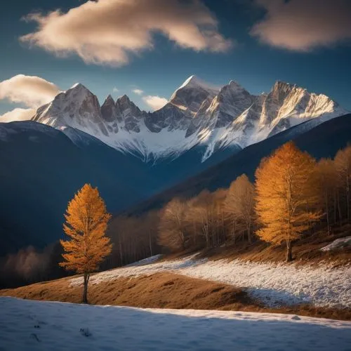 landscape mountains alps,mont blanc,autumn mountains,pyrenees,mountain landscape,bernese alps,south tyrol,alps,mountainous landscape,larch forests,the alps,larch trees,alpine region,landscape photography,winter landscape,high alps,japanese alps,caucasus,snowy mountains,dolomites,Photography,General,Cinematic