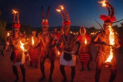 wodaabe,corroboree,firebrands,tribespeople,tribesmen,burning man,embera,aurukun,fire dance,aboriginal culture,afar tribe,anmatjere women,aborigines,dogon,intertribal,ancient parade,torchbearers,perahera,theyyam,tuvaluans,Photography,General,Realistic