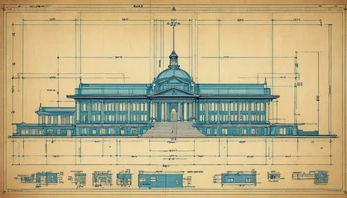 blueprint,unbuilt,blueprints,statehouses,capitol,capitol building,tokyo station,borromini,revit,architect plan,palladian,capital building,vitruvius,capitol buildings,kirrarchitecture,wireframe,frame drawing,reichstag,microfilm,pediments,Illustration,American Style,American Style 10