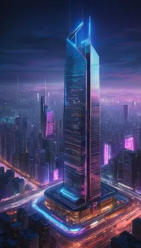 cybercity,cyberport,guangzhou,cybertown,cityscape,futuristic landscape,shanghai,shenzhen,cyberworld,skyscraping,skyscraper,supertall,the skyscraper,chengli,megapolis,city at night,ctbuh,electric tower,pc tower,megacorporation,Illustration,Paper based,Paper Based 08