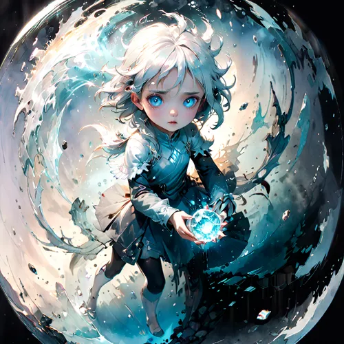 crystal ball,killua,snow globe,snowball,glass sphere,lensball,little planet,snow globes,sphere,waterglobe,snowglobes,sapphire,child fairy,echo,frozen bubble,ice ball,aqua,glass ball,winterblueher,bubble,Anime,Anime,General