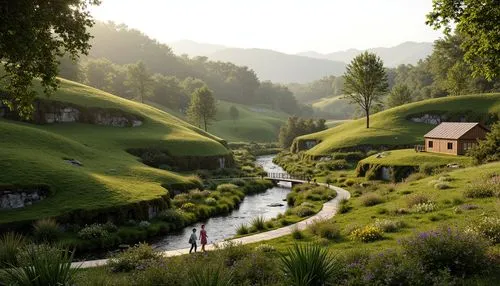 hobbiton,shire,green landscape,maramures,alpine pastures,styria,slovenia,suisse,bucolic,svizzera,tulou,southeast switzerland,eastern switzerland,home landscape,austria,south tyrol,switzerland,moss landscape,polding,rivendell