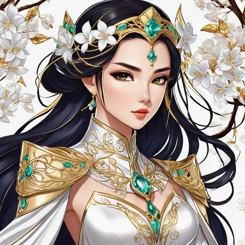 jasmine blossom,oriental princess,white blossom,zodiac sign libra,jasmine,mulan,jasmine flower,lotus art drawing,fantasy portrait,white plumeria,a beautiful jasmine,xizhi,oriental girl,lily of the desert,jasmine flowers,magnolias,white lilac,hwachae,artemisia,xiangwei,Unique,Design,Logo Design