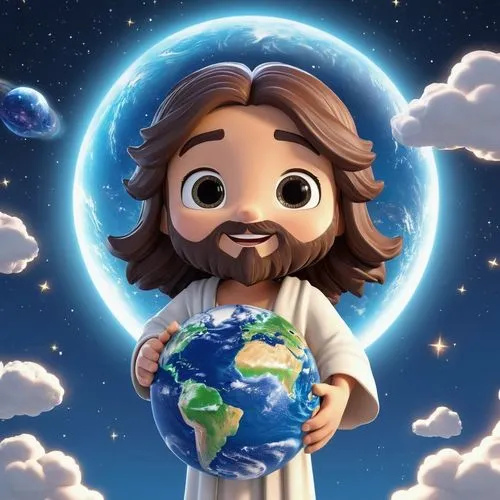 christ star,jesus figure,serapis,ofarim,jeshua,earthjustice,yeshua,sechrist,messiah,televangelism,earth,globecast,earthward,grohl,little planet,statue jesus,bejesus,son of god,sananda,iplanet,Unique,3D,3D Character