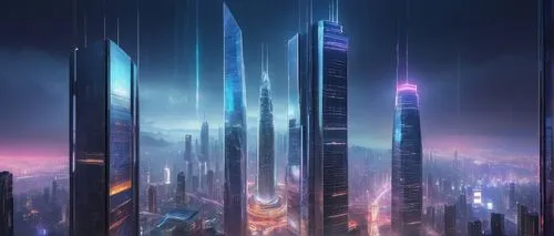 cybercity,futuristic landscape,coruscant,cybertown,guangzhou,cyberport,supertall,metropolis,cyberworld,cityscape,arcology,fantasy city,ctbuh,futuristic architecture,skyscraping,skyscraper,megacorporation,monoliths,skyscrapers,coruscating,Art,Classical Oil Painting,Classical Oil Painting 13