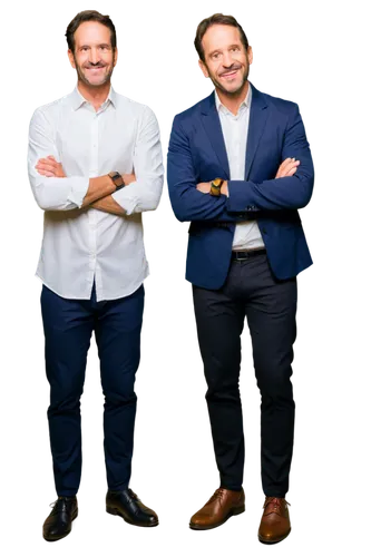 Motivational coach, middle-aged man, standing, confident pose, arms crossed, white shirt, black trousers, leather shoes, minimalistic background, warm lighting, shallow depth of field, 3/4 composition