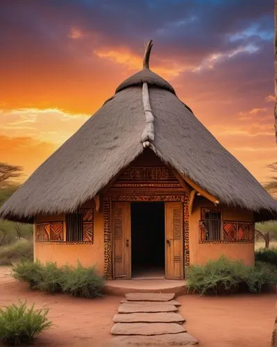 traditional house,swaziland,bophuthatswana,thatched roof,mapungubwe,tswana,lesotho,iafrika,namibia,longhouse,kuruman,batswana,isandlwana,setswana,zululand,bushveld,afrika,katsonga,okavango,chidzikwe,Illustration,Realistic Fantasy,Realistic Fantasy 33