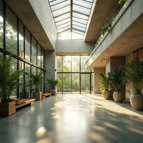 atriums,daylighting,wintergarden,sunroom,conservatory,breezeway,atrium,midcentury,conservatories,mid century modern,lobby,courtyards,crittall,woodway,glasshouse,orangery,cochere,indoor,tugendhat,3d rendering,Photography,General,Realistic