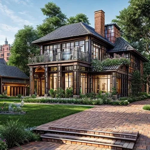 luxury home,garden elevation,new england style house,brick house,timber house,luxury property,country estate,luxury real estate,beautiful home,luxury home interior,house in the forest,large home,bende