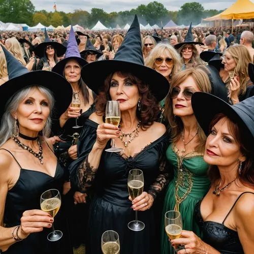 celebration of witches,witches' hats,goth festival,sint rosa festival,witches,black dresses,virtuelles treffen,costume festival,garden party,whitby goth weekend,halloween 2019,halloween2019,goth weekend,fête,parookaville,witches hat,fuller's london pride,witches legs,vintage women,twenties women,Illustration,American Style,American Style 08