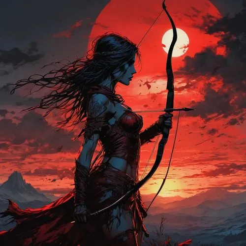 warrior woman,elektra,female warrior,niobe,kriemhild,kahlan,swordswoman,woman silhouette,seregil,malazan,lone warrior,barsoom,silhouette,sisoulith,wind warrior,draupadi,ephialtes,vishwamitra,elenore,dark elf,Conceptual Art,Fantasy,Fantasy 34