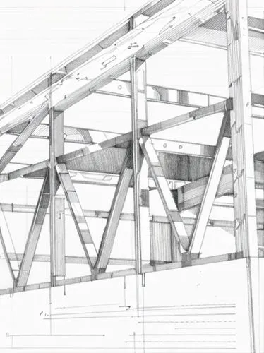 roof truss,frame drawing,roof structures,wooden frame construction,bridge - building structure,plate girder bridge,steel scaffolding,wireframe graphics,structural engineer,truss bridge,box girder brid