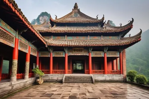 wudang,asian architecture,hall of supreme harmony,xiangshan,qinshan,yangshao,zhanshan,jingshan,buddhist temple,xingshan,huangshan,emei,summer palace,hushan,changzong,hengdian,liangshan,guizhou,wenchuan,yuanshan,Art,Classical Oil Painting,Classical Oil Painting 34