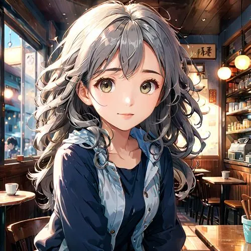 coffee background,tsumugi kotobuki k-on,sakuya,nanami,ranko,kanon,Anime,Anime,Realistic