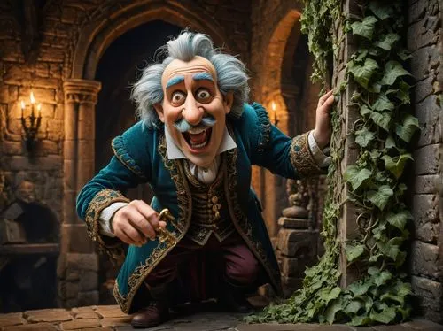 In the heart of the castle, an angry miser appears upon the walls as it basks in the amusement of the crowd. At least the miser's fur is a deep chest of gold, and it crushes it as it shakes a nut. The