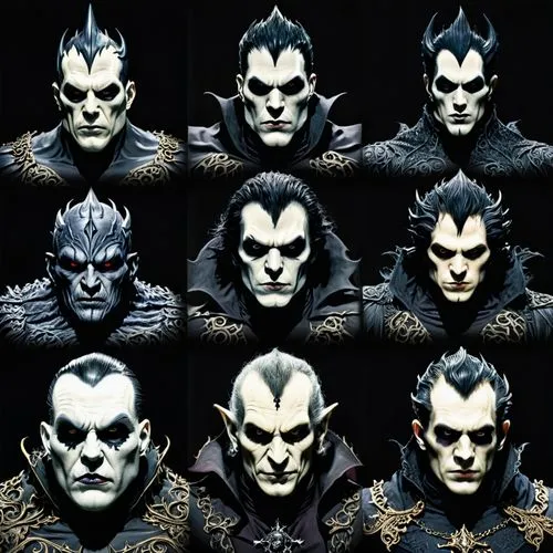 malekith,kurgan,lacedaemonians,melkor,vladislaus,volturi,Illustration,Realistic Fantasy,Realistic Fantasy 46