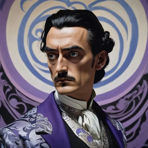 kirsanov,swearengen,poe,vetinari,el salvador dali,the emperor's mustache,Art,Artistic Painting,Artistic Painting 20