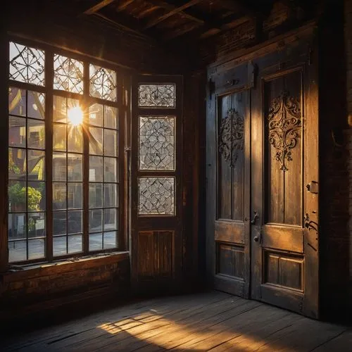 wood window,wooden windows,wooden door,old windows,the window,old window,window,window front,window with shutters,front door,winter window,porch,dialogue window,open door,old door,the threshold of the house,front window,the door,doorway,iron door,Illustration,Abstract Fantasy,Abstract Fantasy 17