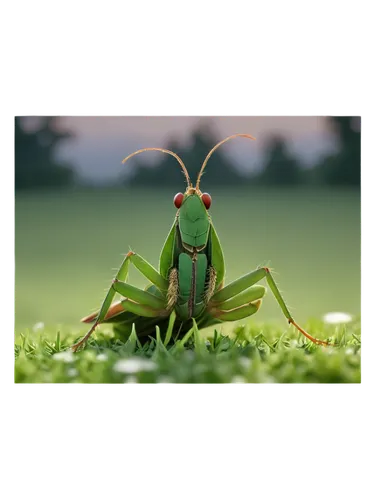 Close-up, evening atmosphere, audio emphasized, crickets chirping, green grass, tiny insects, delicate wings, warm summer night, soft focus, shallow depth of field, natural lighting, realistic texture