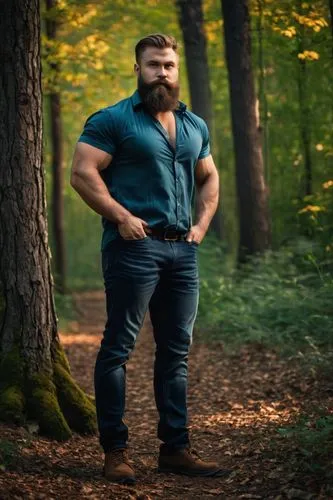 farmer in the woods,lumberjack,lumberjack pattern,woodsman,forest man,brawny,nature and man,dwarf sundheim,male model,strongman,dane axe,carpenter jeans,nordic bear,male elf,dwarf,forestry,nördlinger ries,muscle man,east-european shepherd,standing man,Photography,General,Fantasy