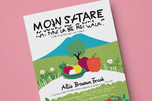 Design a colorful flyer advertising the mouthwatering farm-to-table meals at Astor Farm.,a collection of short stories for children,cooking book cover,poster mockup,book cover,moms entrepreneurs,à la 