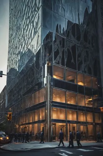 glass facade,tishman,juilliard,javits,glass facades,julliard,bjarke,oscorp,glass building,bunshaft,mies,hearst,bobst,hudson yards,nycb,lexcorp,bloomingdales,andaz,citicorp,gensler,Illustration,Realistic Fantasy,Realistic Fantasy 47