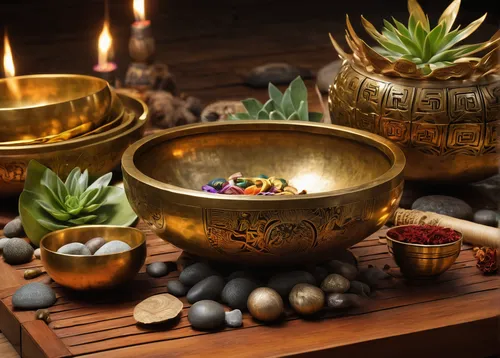 Immerse yourself in relaxation as Tibetan bowls resonate in the background.,singing bowl massage,tibetan bowl,tibetan bowls,singing bowls,golden pot,singing bowl,ancient singing bowls,antique singing 