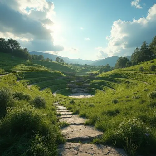 cryengine,green valley,shire,shaders,hobbiton,grassfields,green meadow,the mystical path,grassy,shader,paths,green landscape,moss landscape,labyrinths,pathway,butterfields,hinterlands,the path,green grass,virtual landscape,Photography,General,Realistic