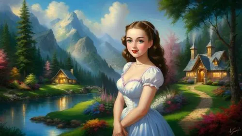 fantasy picture,landscape background,fairy tale character,fantasy portrait,fantasy art,world digital painting,girl in the garden,dorthy,forest background,xanth,pevensie,anarkali,romantic portrait,girl on the river,girl in a long,portrait background,children's background,girl with tree,mountain scene,mystical portrait of a girl