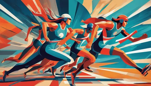 middle-distance running,endurance sports,racewalking,long-distance running,nordic combined,vector people,sci fiction illustration,modern pentathlon,ultramarathon,4 × 100 metres relay,4 × 400 metres relay,olympic summer games,vector graphic,triathlon,vector graphics,game illustration,ski race,sports dance,vector image,olympic games,Conceptual Art,Sci-Fi,Sci-Fi 06