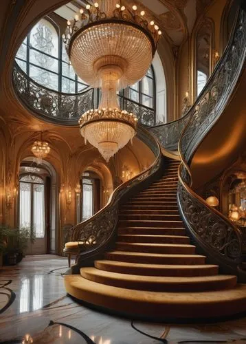 emirates palace hotel,grand hotel europe,staircase,orsay,luxury hotel,winding staircase,opulence,crown palace,opulently,cochere,opulent,palatial,marble palace,corinthia,palladianism,outside staircase,circular staircase,extravagance,grand hotel,intercontinental,Illustration,Abstract Fantasy,Abstract Fantasy 14