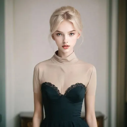 elegant,in a black dress,elsa,pale,black dress,madeleine,strapless dress,realdoll,elegance,vintage angel,vintage dress,gown,beautiful young woman,dress doll,evening dress,model beauty,pretty young woman,little black dress,blonde woman,velvet elke