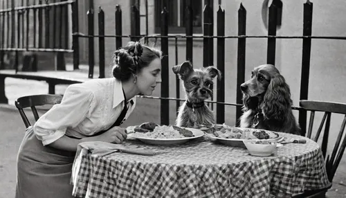 kennel club,dog cafe,vintage cats,waiting staff,telephone operator,1940 women,receptionists,dinner for two,vintage cat,breakfast at tiffany's,caterer,dining,vintage 1950s,cat's cafe,pet food,italian greyhound,switchboard operator,alfresco,twenties women,receptionist,Photography,Black and white photography,Black and White Photography 10