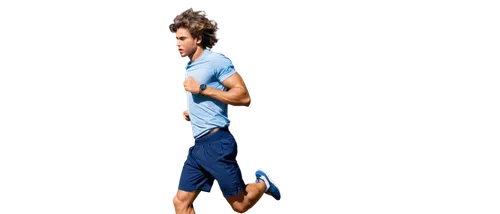 Dynamic movement, blur effect, fast-paced action, athletic young man, muscular arms, sweaty skin, ripped shirt, sporty shorts, running shoes, intense facial expression, strong jawline, messy hair, urb