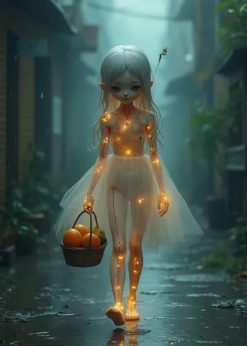 ghost girl,kewpie doll,the japanese doll,luminous,doll figure,bobinski