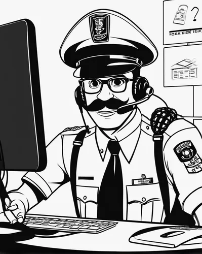 police check,police work,traffic cop,office line art,policeman,police force,cyber crime,inspector,security department,officer,garda,police officer,cybercrime,it security,police officers,police,cops,police uniforms,hpd,cyber security,Illustration,Black and White,Black and White 04