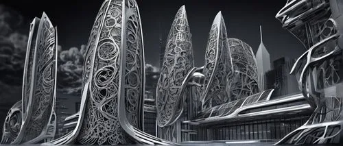 steel sculpture,halberds,flatware,polearms,scalpels,silversmiths,tridents,dentils,longbows,knives,thoroughblades,swords,photograms,cutlery,wakizashi,blades,spearheads,blades of grass,silverwork,tailfins,Illustration,Black and White,Black and White 11