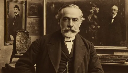 Photograph of Paul Durand-Ruel in his gallery, taken by Dornac, about 1910,lev lagorio,charles cháplin,leonardo devinci,carl svante hallbeck,self-portrait,stieglitz,barberini,basset artésien normand,a